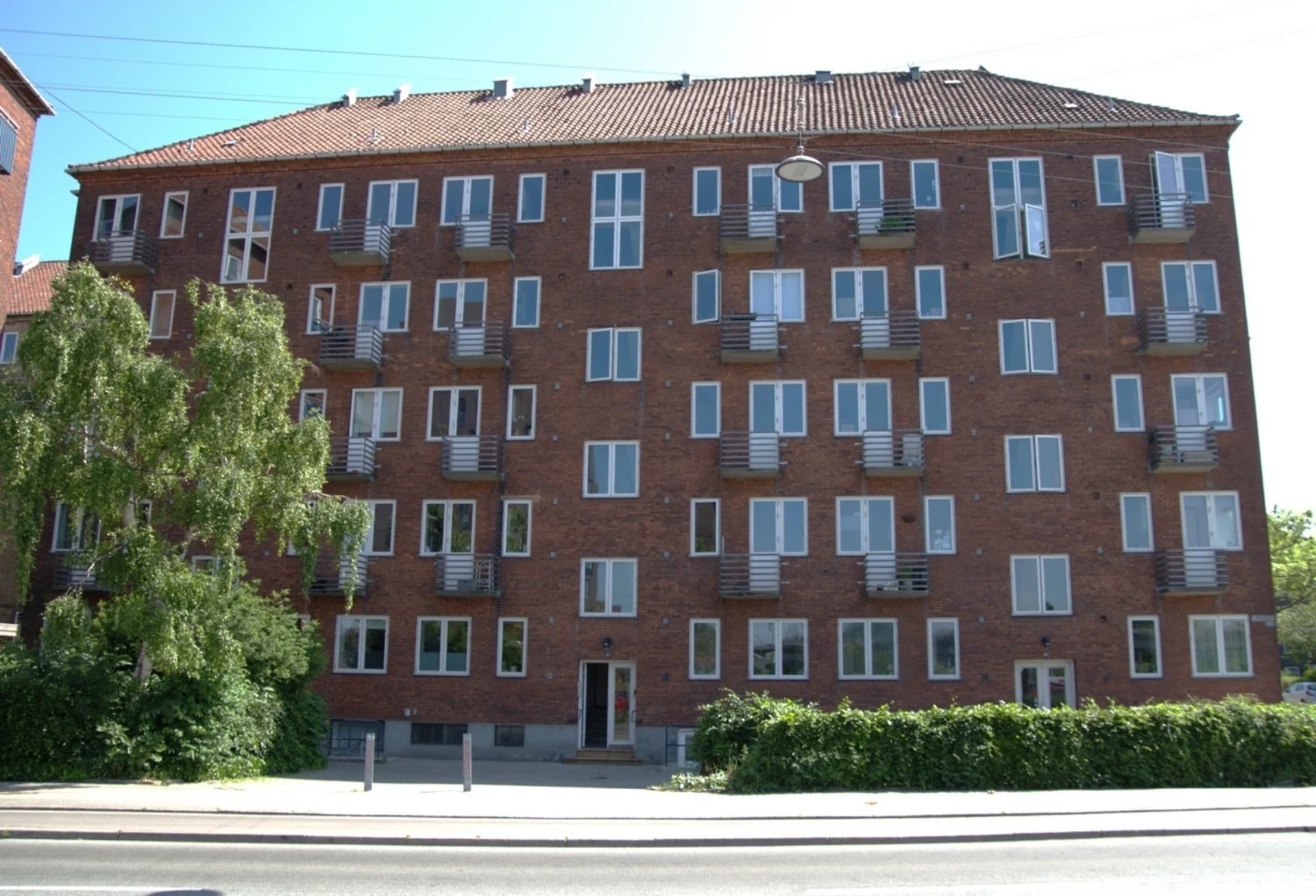 Ejendom med flere lejligheder i København.